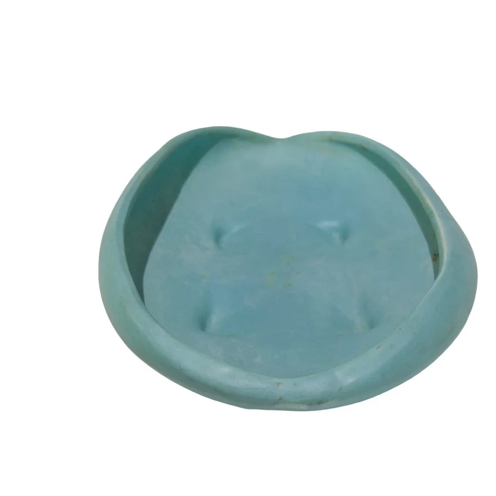 Vintage‎ McCoy USA Turquoise Footed Pottery 10